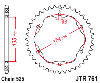 Приводная звезда JT JTR761.41 (PBR 4522)
