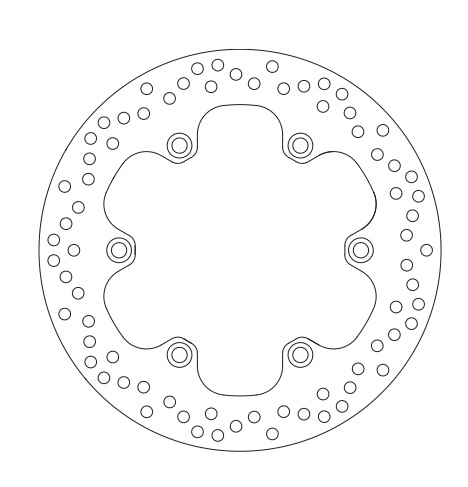 Диск гальмівний HONDA CBR 600F (87-94), CBX /VT/FJS/VF, CBR 125R 03-09, TRIUMH 900 (276X144X5) SBS 5080