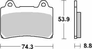 Тормозные колодки SBS 613HS (FA123)