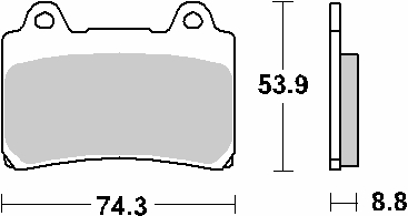 Тормозные колодки SBS 613HS (FA123)