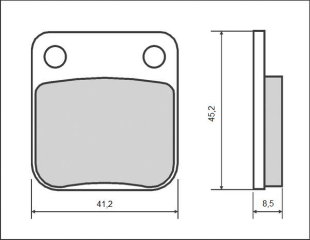 Тормозные колодки BRENTA FT 3083 (FA54 / FA257)