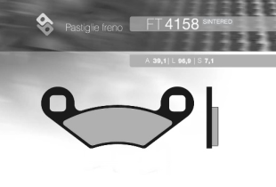 Тормозные колодки BRENTA FT 4158 (FA159)