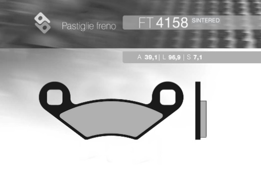 Гальмівні колодки BRENTA FT 4158 (FA159)