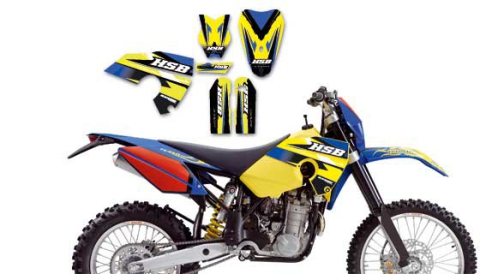 Комплект наклеек HUSABERG DIRT FE/FS '06-'08 BLACKBIRD E2702
