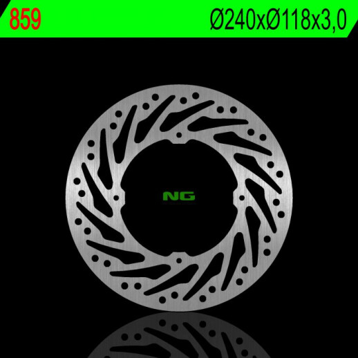 Гальмівний диск NG передній HONDA CR 125/250 92-94, XR 250/600/650 91-11 (240X118X3,0MM) (4X6,5MM) NG859