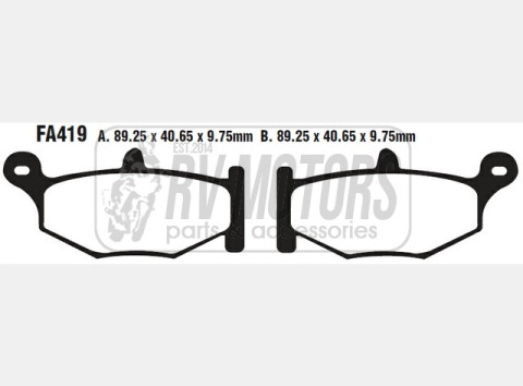 Тормозные колодки EBC FA419V