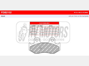 Тормозные колодки FERODO FDB2132AG