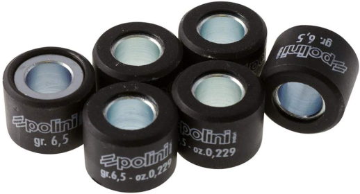 Ролики варіатора POLINI 046-90-65 15x12/6,5г 6шт сірий