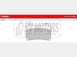 Тормозные колодки FERODO FDB662P