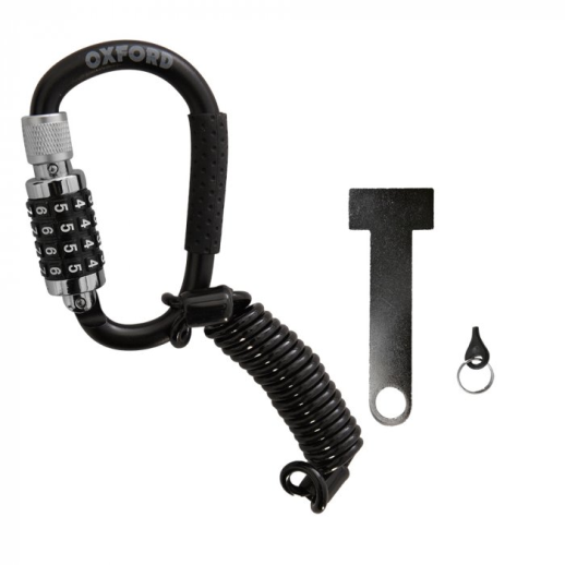 Карабін з кодовим замком OXFORD OX656 чорний