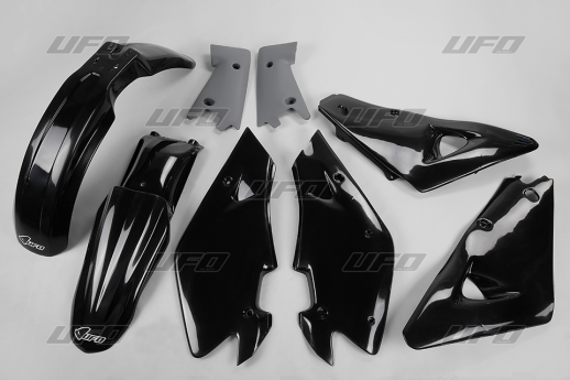 Комплект пластика UFO HUSQVARNA 2T '00-'04, 4T '02-'04 (чёрный) (HU600E001) HUKIT600001