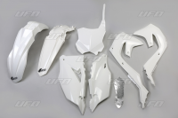 Комплект пластика UFO KAWASAKI KXF 250 '21, KXF 450 '19-21 (белый) KA227E047