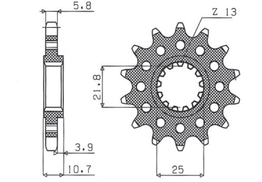 Привідна зірка SUNSTAR 39416 (JTF1581.16)