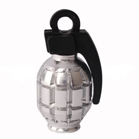 Колпачки ниппеля граната серебристые