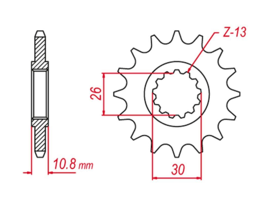 Приводная звезда YAMAHA XJR 1300 '02-'06 GROSSKOPF 57918G (JTF579.18)