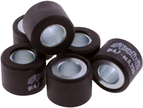 Ролики вариатора POLINI 046-90-67 15x12/6,7г 6шт зелёный