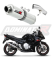 Прямоток Suzuki GSXF 650 2007 - 2016 DOMINATOR круглый