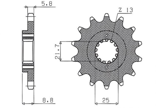 Привідна зірка SUNSTAR 33315 (JTF512.13)