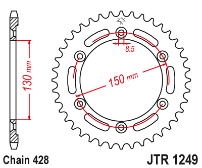 Приводная звезда JT JTR1249.51 (PBR 4374)