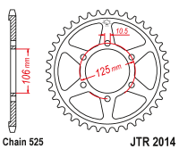 Приводная звезда JT JTR2014.37 (PBR 4529)