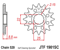 Приводная звезда KTM SX/EXC '91-'21 JT JTF1901.16SC