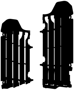 Защита радиатора SUZUKI RMZ 450 18-19 чёрный POLISPORT 8464800001