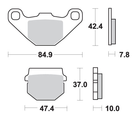 Гальмівні колодки SBS 548HF (FA83/2)