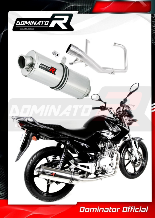 Прямоток DOMINATOR YAMAHA YBR 125 2009 - 2018 овальний