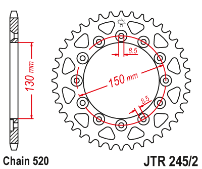 Приводная звезда JT JTR245/2.45