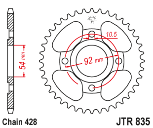 Привідна зірка JT JTR835.46 (PBR 835)