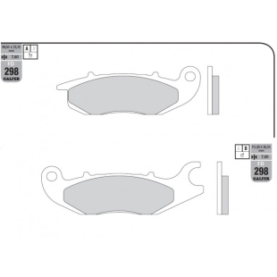 Тормозные колодки GALFER FD298G1651 (FA375)