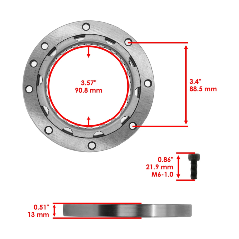 Ремкомплект обгонной муфты Yamaha XVS1100 99999-03908-00 Caltric SC170A2006 (Заменитель)
