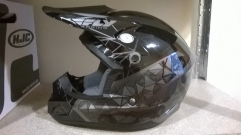 Шлем кросс Fly Racing Kinetic crux. Детский