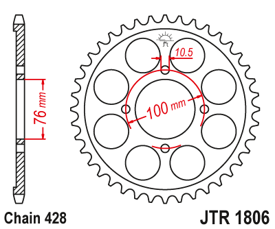 Привідна зірка JT JTR1806.56 (PBR 803)