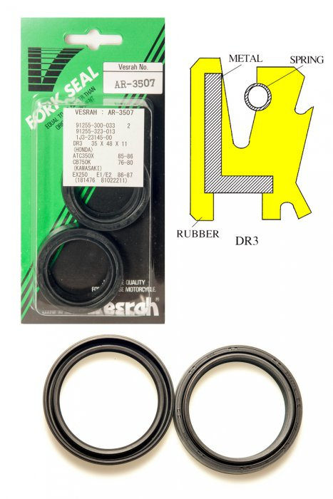 Сальники вилки VESRAH AR-3507 35x48x11 (ARI003T)