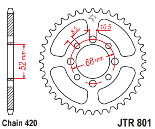 Приводная звезда JR 801.43 (JTR 801.43)