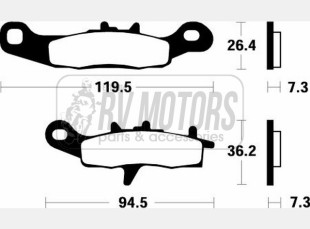 Тормозные колодки SBS 726SI