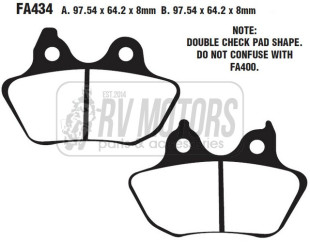 Тормозные колодки EBC FA434V