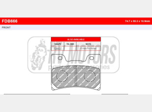 Тормозные колодки FERODO FDB666P