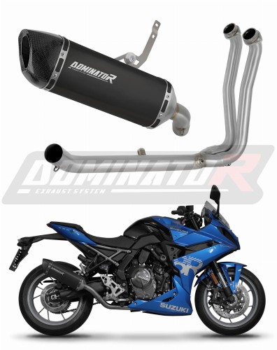 Полная система выхлопа Suzuki GSX-8S / GSX-8R 2023 - 2025 DOMINATOR HP6 черный