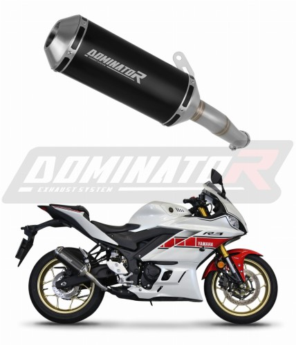 Прямоток Yamaha YZF-R3 2019 - 2024 DOMINATOR овальный G2 черный