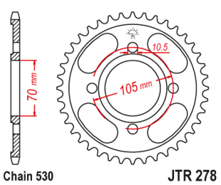 Приводная звезда CHT 278.38 (JTR278.38)