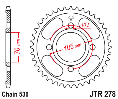 Привідна зірка CHT 278.38 (JTR278.38)