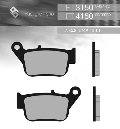 Тормозные колодки BRENTA FT 4150 (FA678)