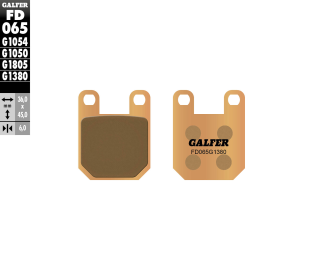 Тормозные колодки GALFER FD065G1380 (FA115)