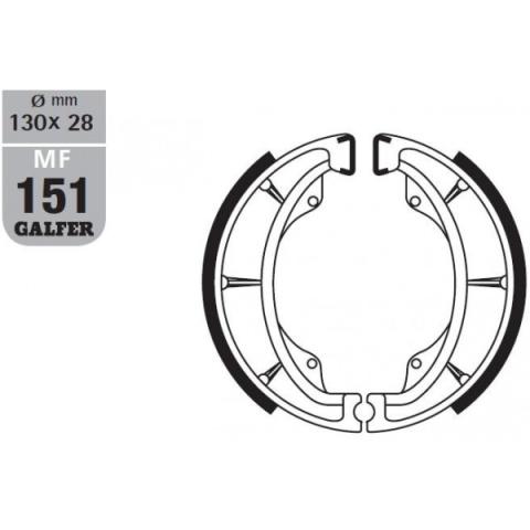 Тормозные колодки GALFER MF151G2165