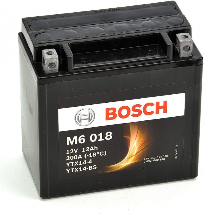 Аккумулятор BOSCH AGM 0092M60180 12Ah 200А