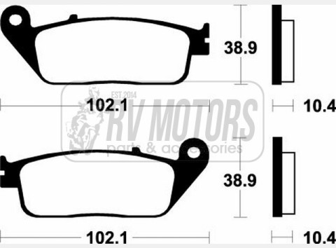 Тормозные колодки SBS 654HF