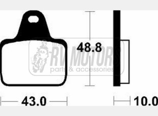 Тормозные колодки SBS 805DS