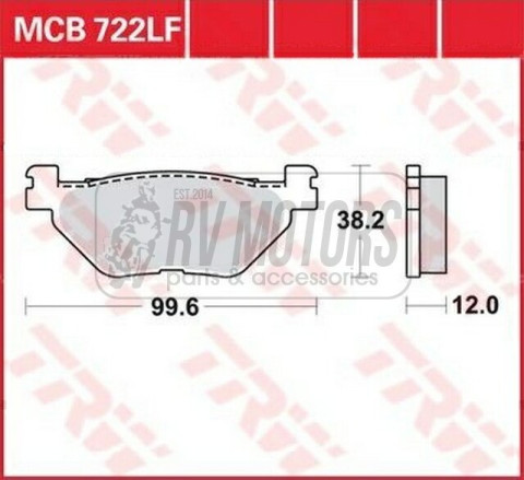 Тормозные колодки TRW LUCAS MCB722